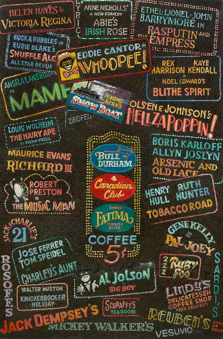 Broadway è ieri - Painting di Alec Montroy