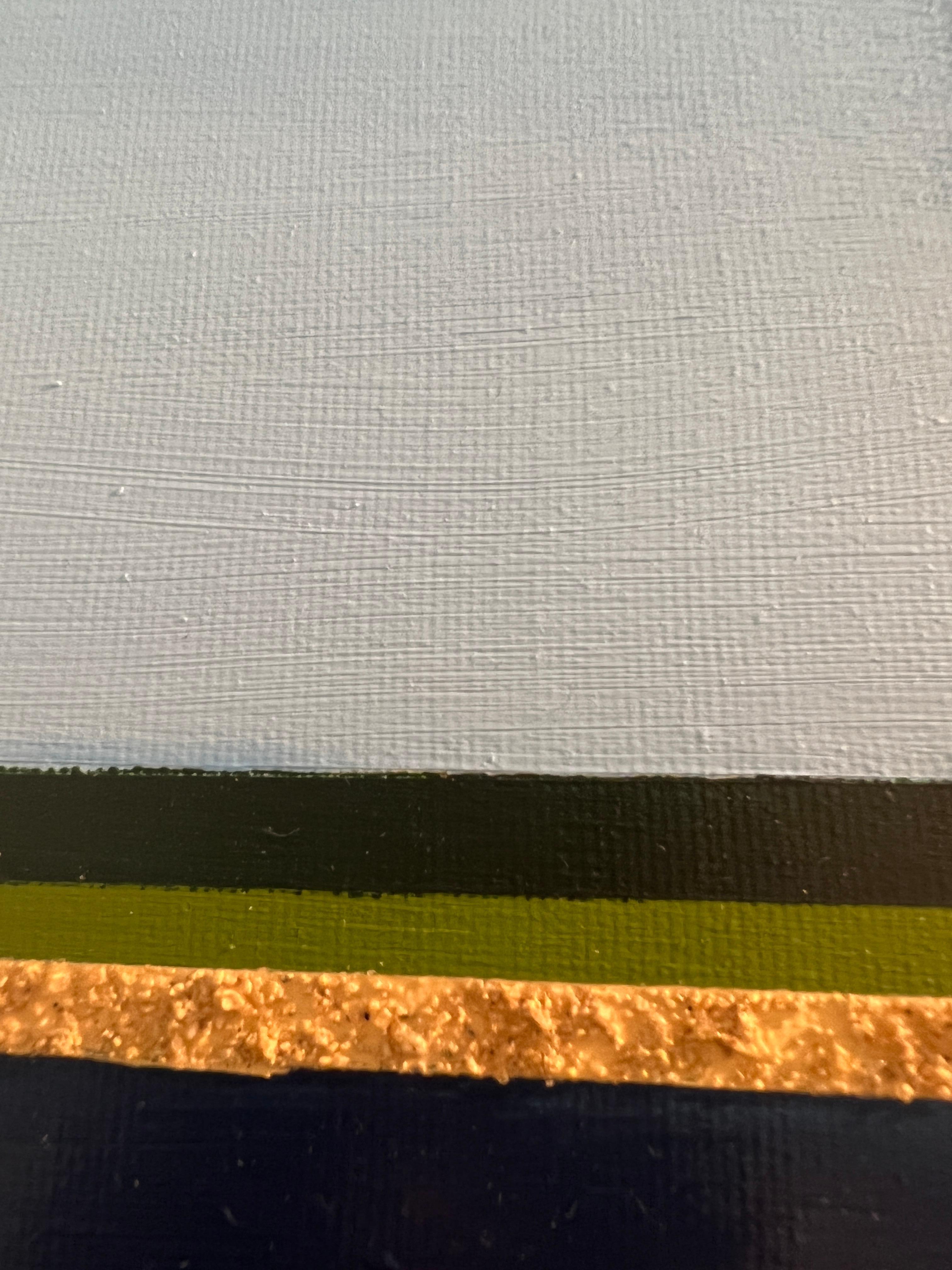 Gardiner's Bay a las 18:13: Pintura acrílica contemporánea de la orilla del mar - Painting Contemporáneo de Alec Waxman