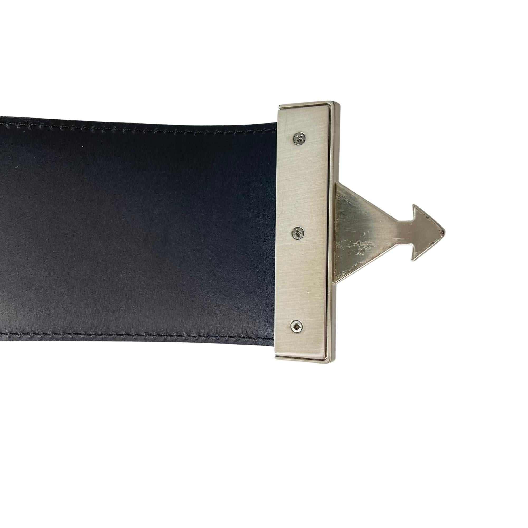Alecander Wang H&M Black Leather Women’s Waist Belt (75/30) 2014 For Sale 3