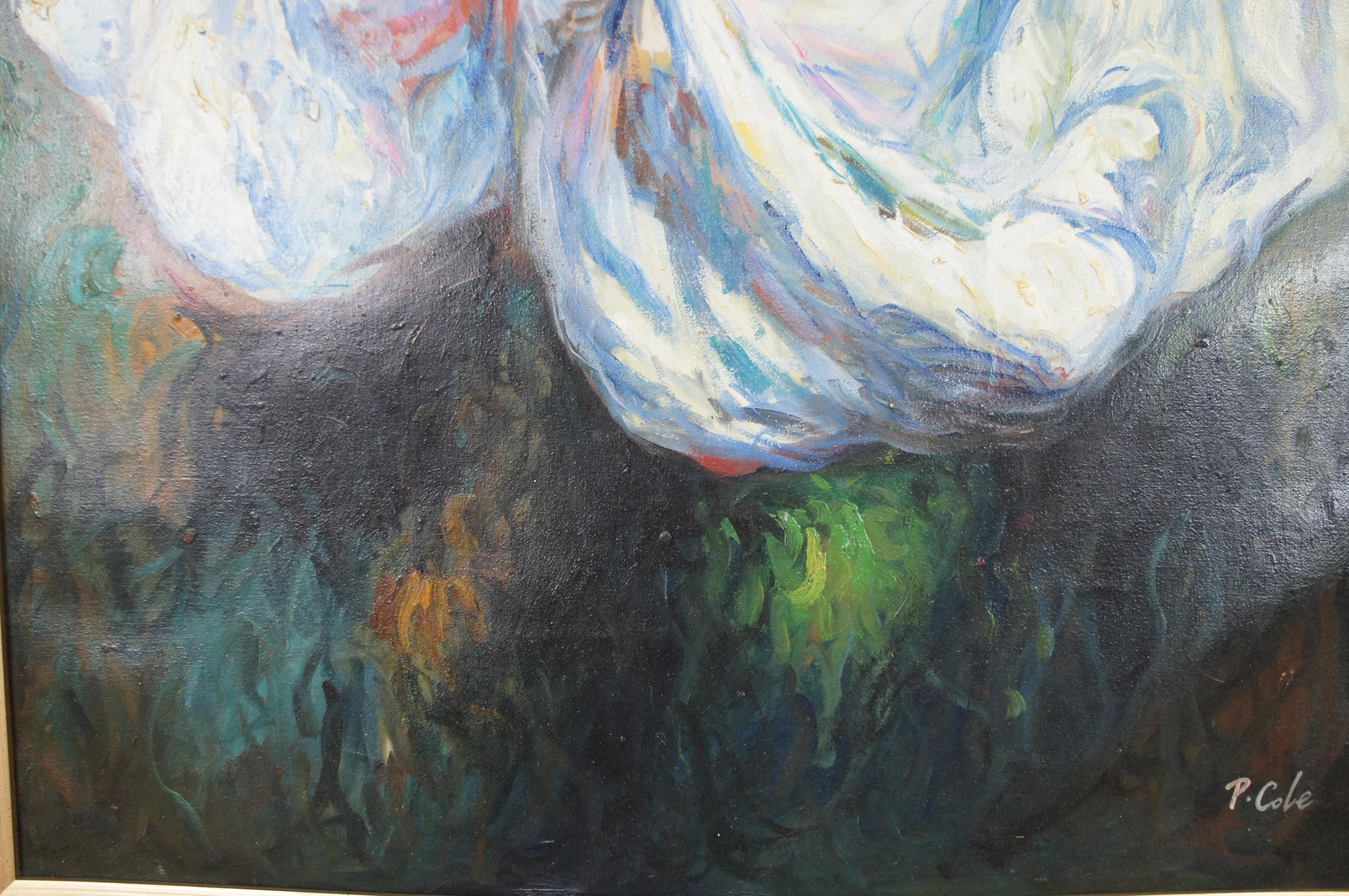 Impressionistisches Ölgemälde „Frauen tanzend“ nach Jose Royo, Alegoria de la Danza 5