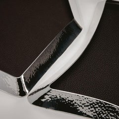 Pochette Alegria 2 en laiton argenté et cuir