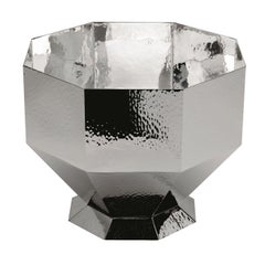 Alegria Champagnerkübel aus facettiertem Silbermessing