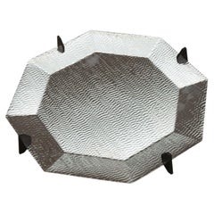Centre de table octogonal « Alegria » en laiton argenté