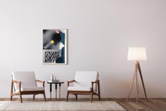 Narcissus Awoken Visage, Dark Tones Face Painting on Papyrus Paper, Pink, Yellow