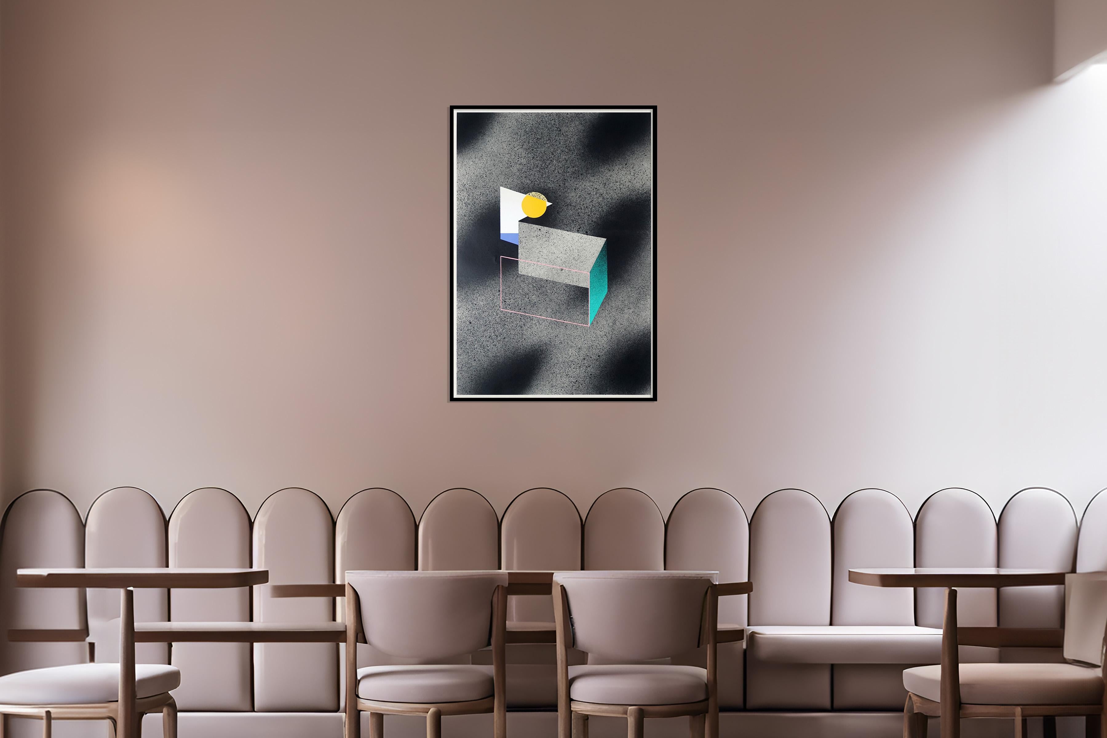 The paintings of Aleix Font (Sabadell, Spain, 1984) function as a narrative between the collective and the individual world, exploring space and its interactions with concepts such as inequality, emptiness, borders, balance, misalignment, or