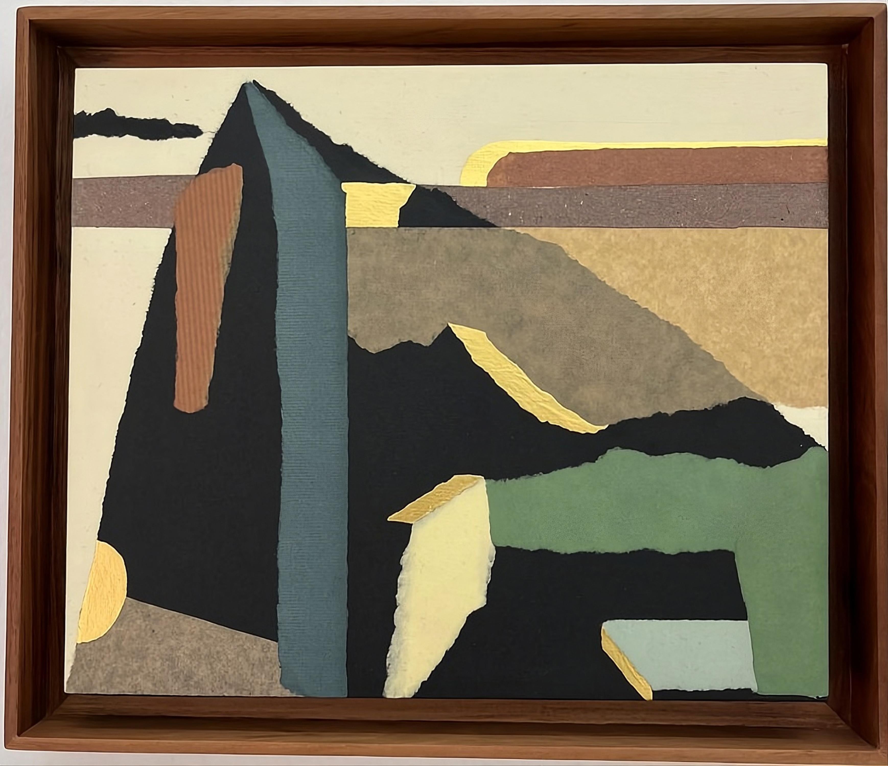 Mental Mountain, Mixed Media, 25x30cm, Abstrac Geometric, 2026