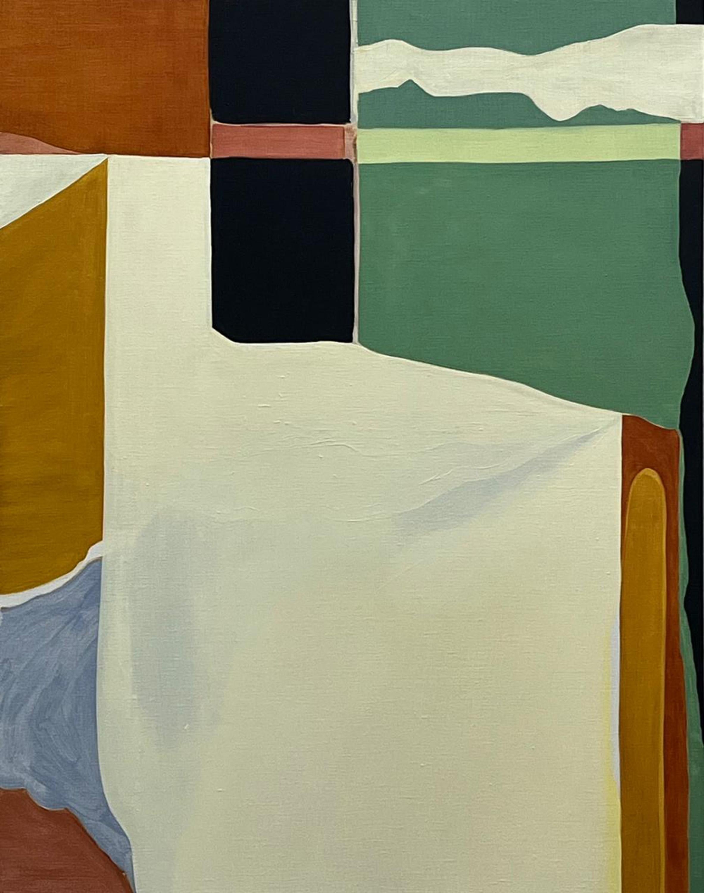 Alejandra España  Interior Painting – Inner Space, Öl auf Leinen, 90x70cm, Abstrakte Malerei, 2026.