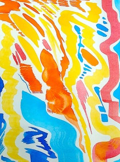 "Las cosas no son lo que parecen" figurative, abstract, colorful ink painting