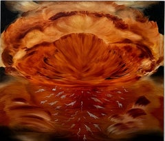 La nube, Óleo sobre lino, 60x70cm, Pintura abstracta/figurativa, 2026