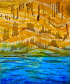 "Y del fondo marino nació la tierra", naturaleza, tinta, figurativo