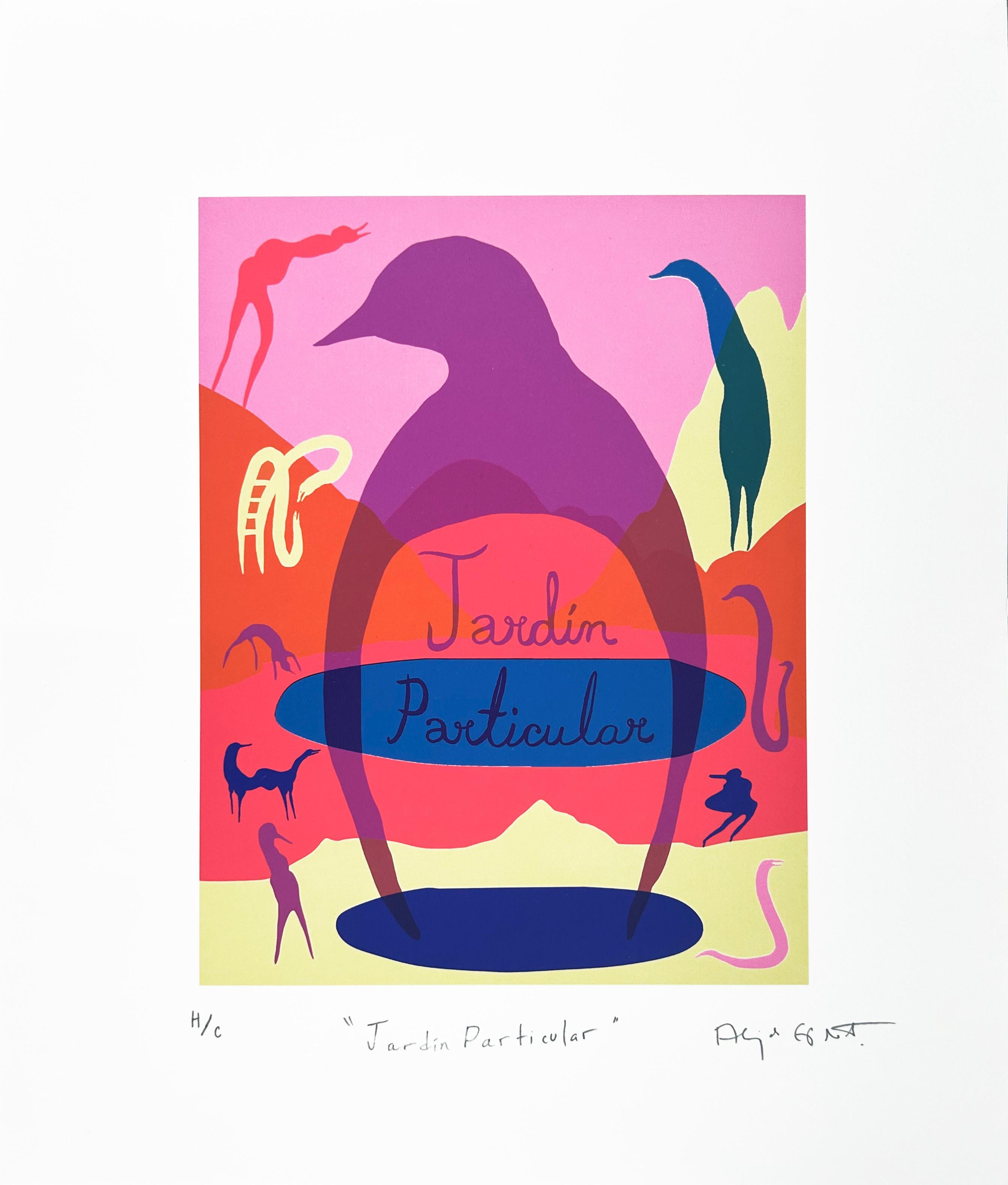 Alejandra España  Abstract Print - Jardín Particular