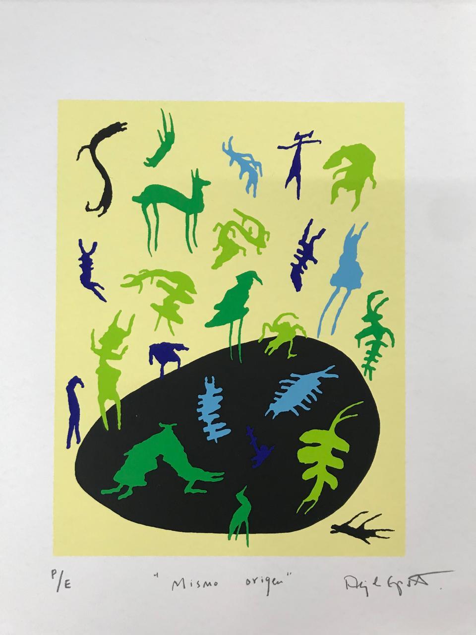 Alejandra España  Abstract Print - Mismo origen