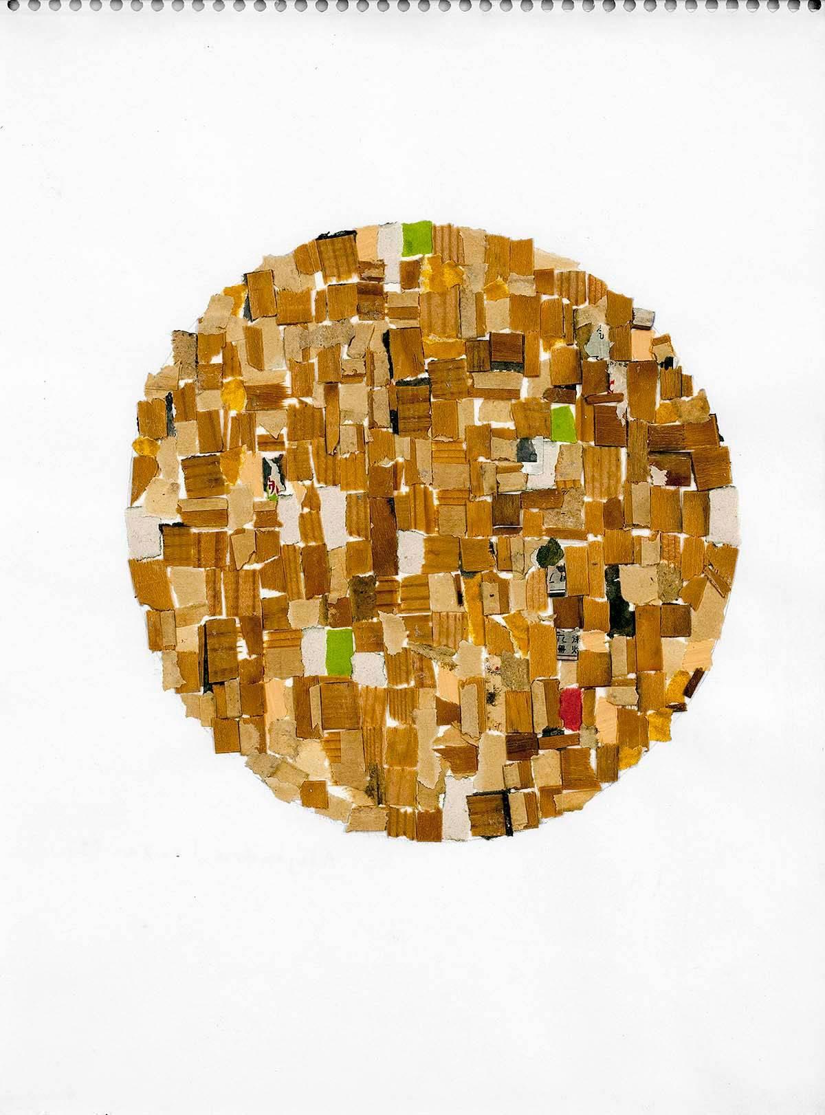 Collage astratto a tecnica mista - Mixed Media Art Contemporaneo di Alejandra Icaza