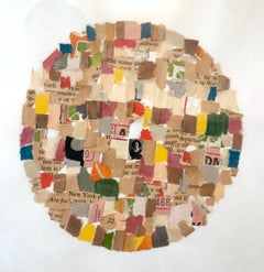 Vintage Mixed Media Abstract Collage 