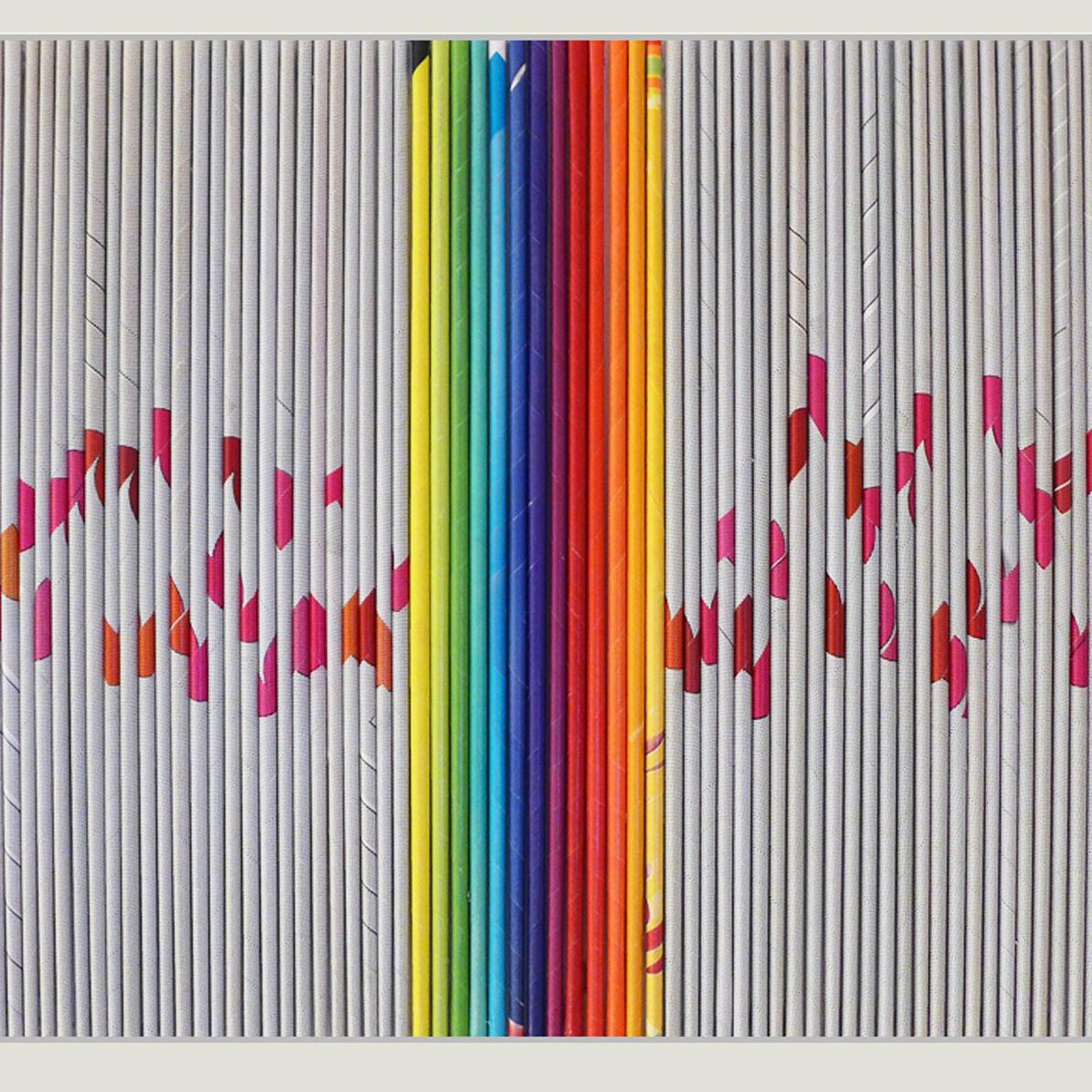 Tribute to Ellsworth Kelly VI, With Music - Contemporary Mixed Media Art by Alejandra Padilla