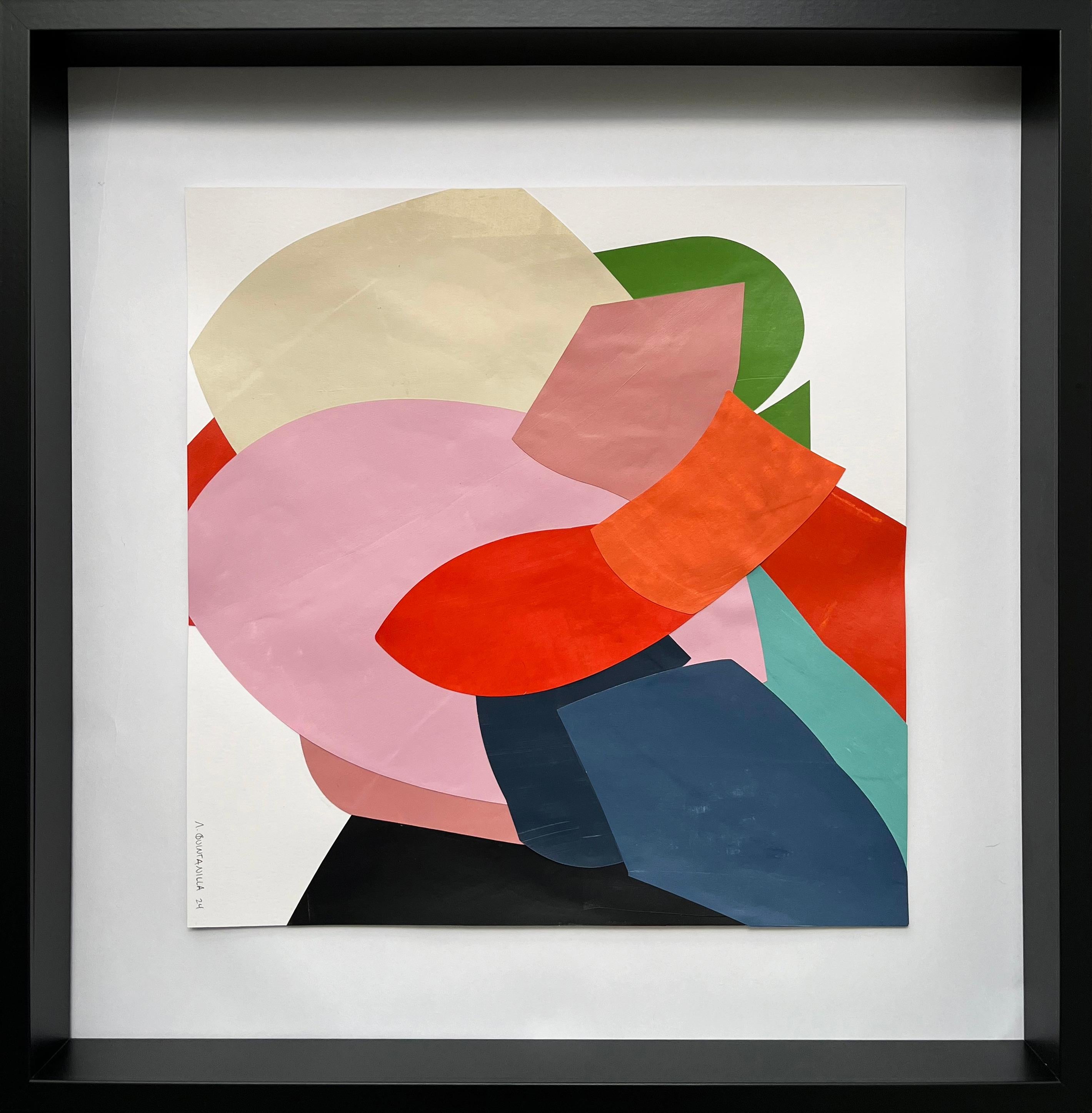 Conjunto de 3 cuadros de acrílico sobre papel. - Painting de Alejandra Quintanilla