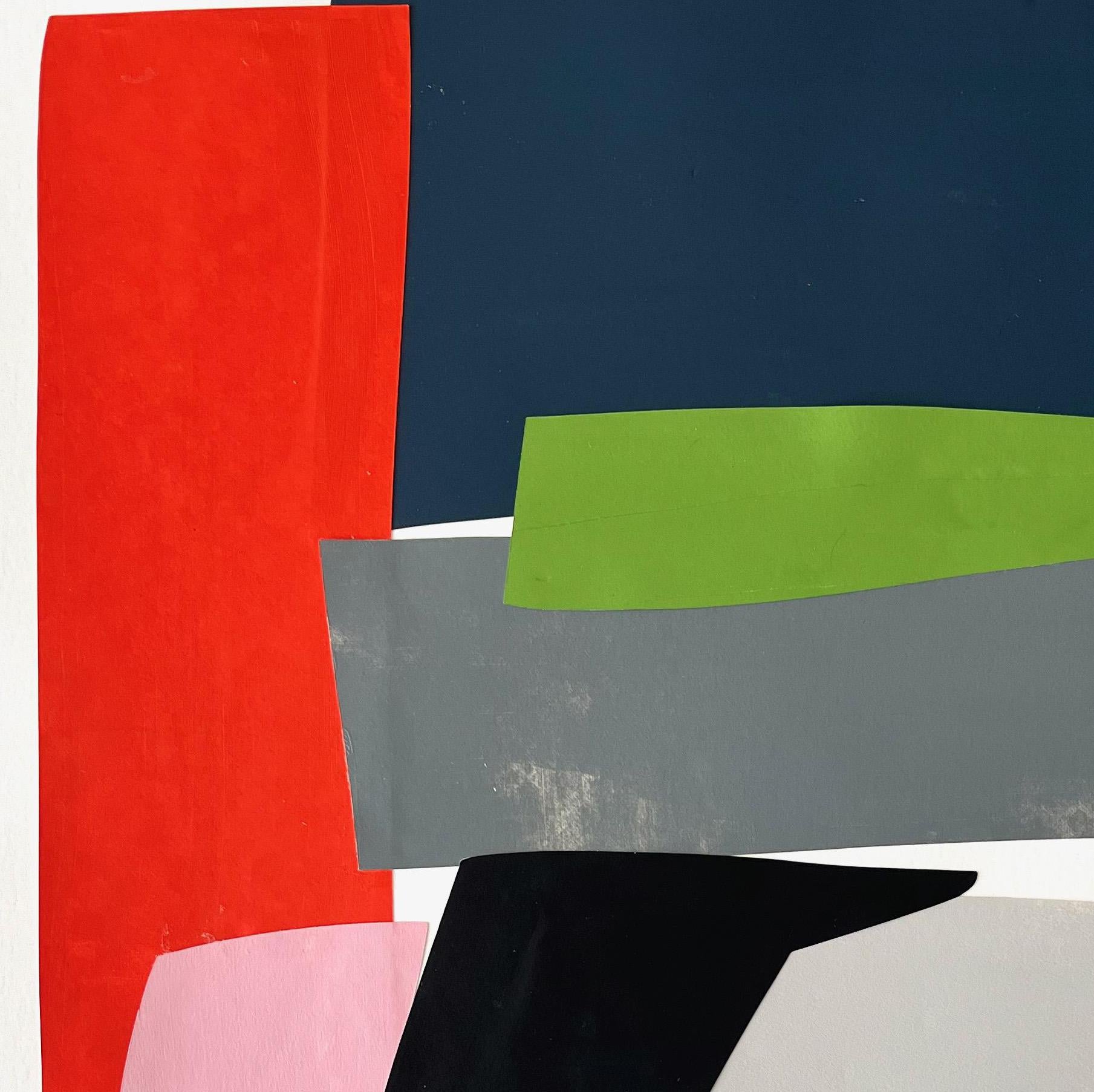 Sin título, acrílico sobre papel. Collage abstracto técnica mixta - Painting Abstracto de Alejandra Quintanilla