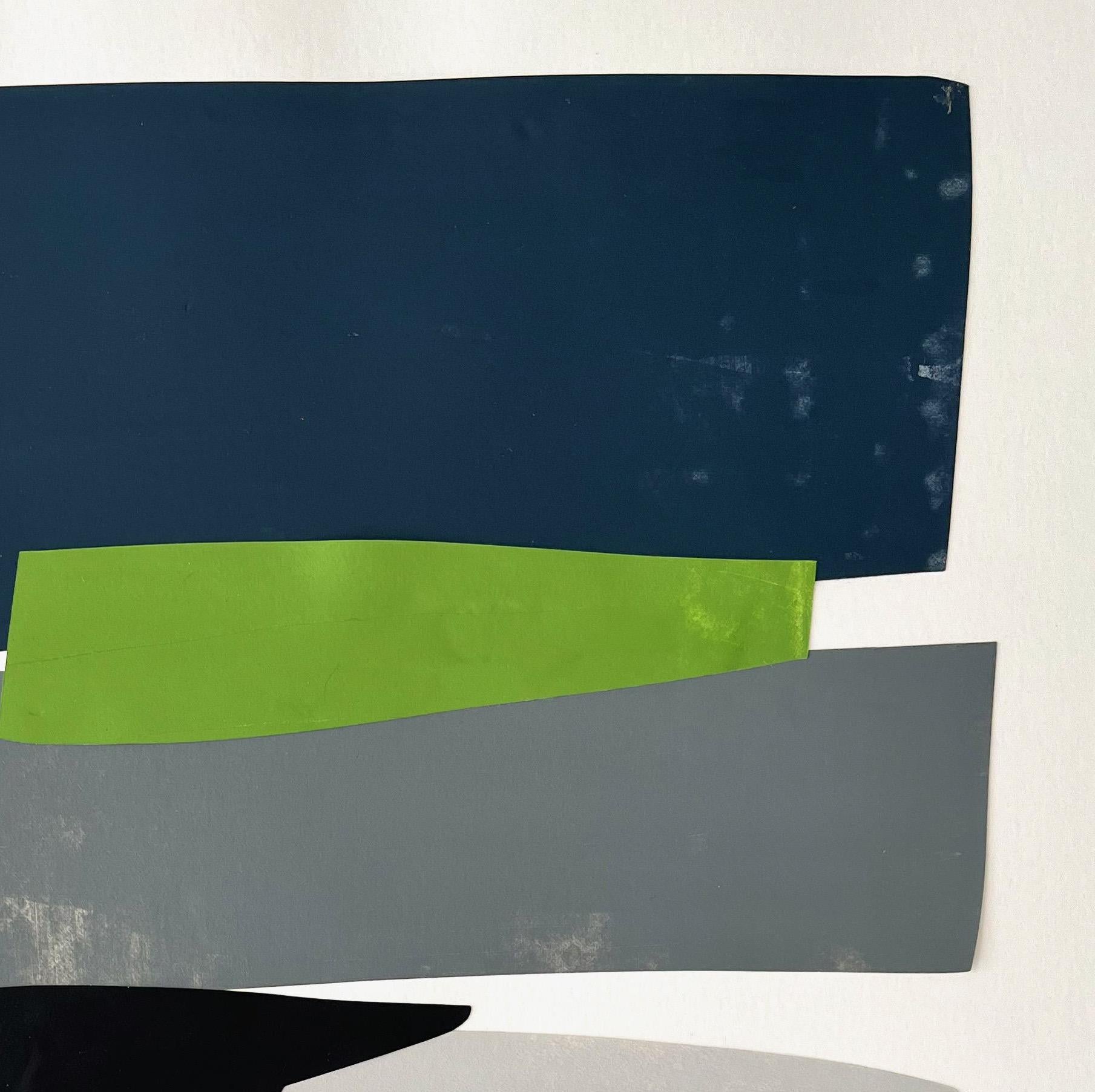 Sin título, acrílico sobre papel. Collage abstracto técnica mixta - Abstract Painting Beige de Alejandra Quintanilla