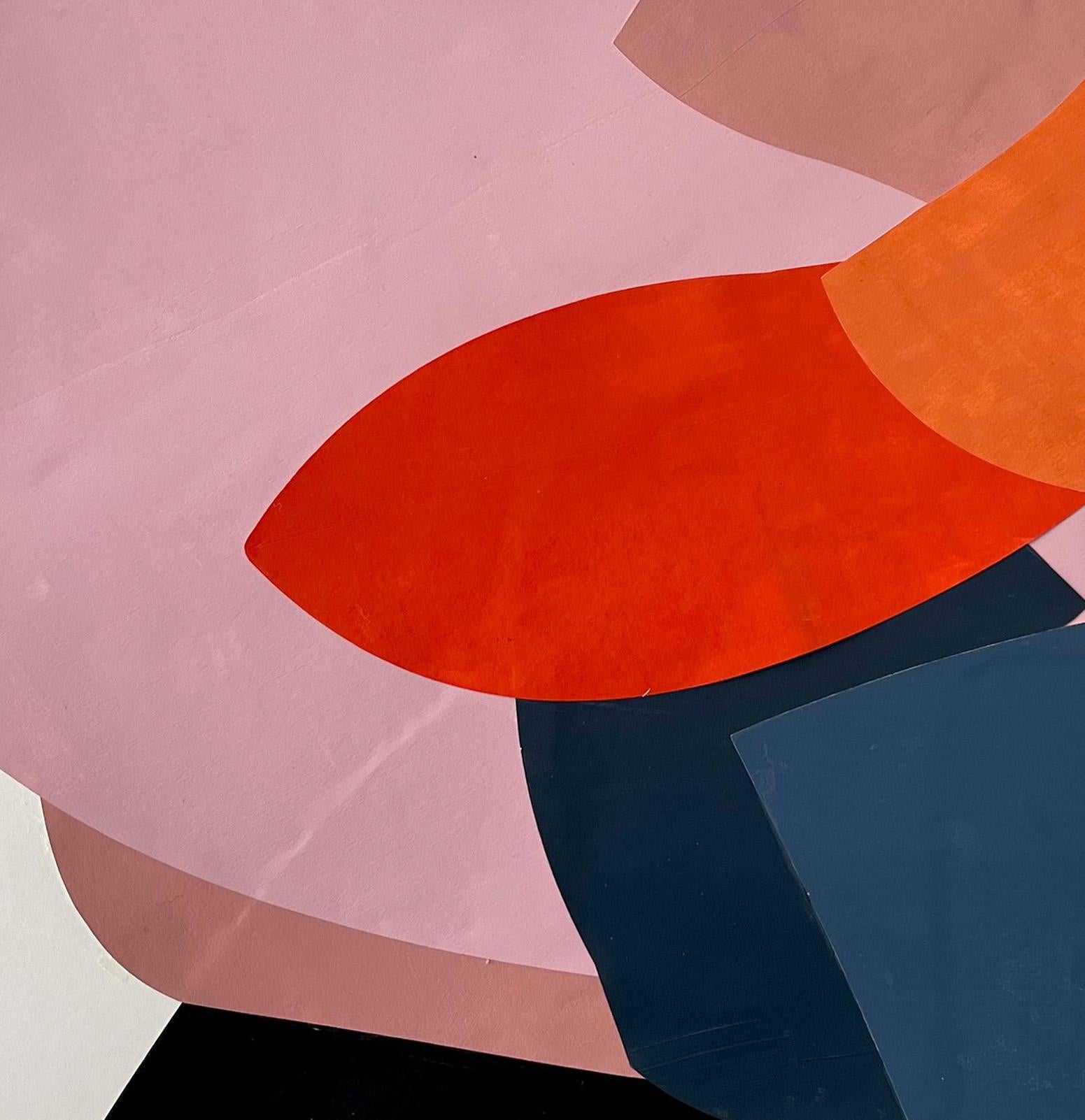 Sin título, acrílico sobre papel. Collage abstracto técnica mixta - Abstract Painting Beige de Alejandra Quintanilla