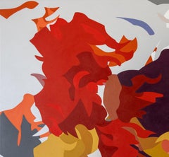 1007 Acrylic on Canvas abstract  Painting