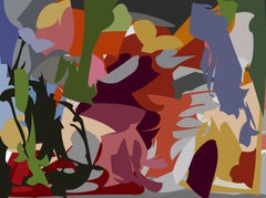 2107 et 2105, Diptyque. Peintures abstraites