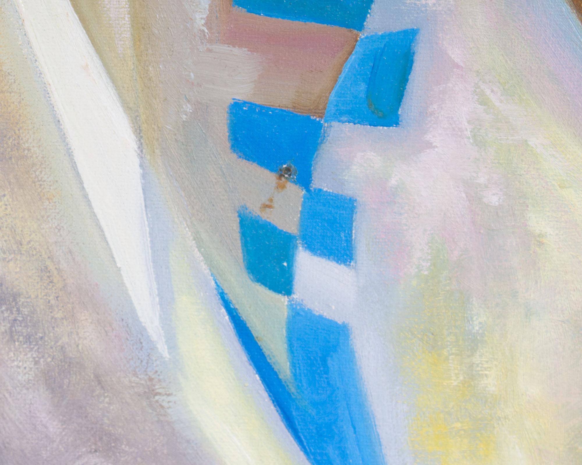 Alejandro Camarena Peinture abstraite à l'huile sur toile Nature morte florale signée en vente 2