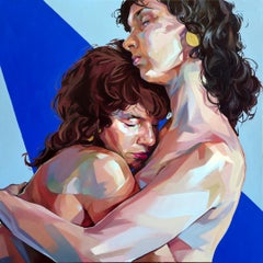 Donde Encontramos Refugio - Pintura Contemporánea del Siglo XXI de dos mujeres