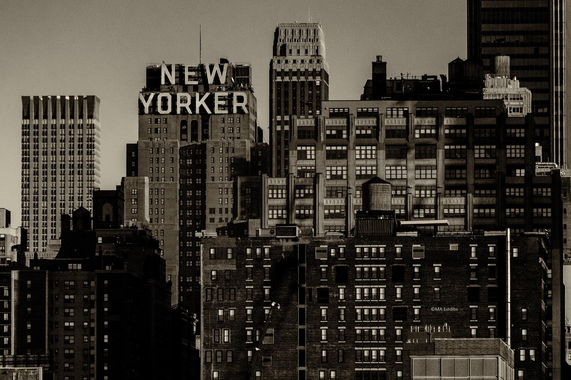 Alejandro Cerutti Black and White Photograph - New York City landscape photography - New Yorker - 24 x 36 in. acrylic facemount