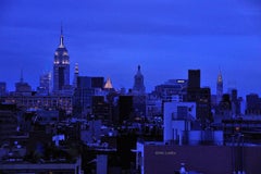 16x24 in. Rhapsody in Blue 2, New York City landscape photography 