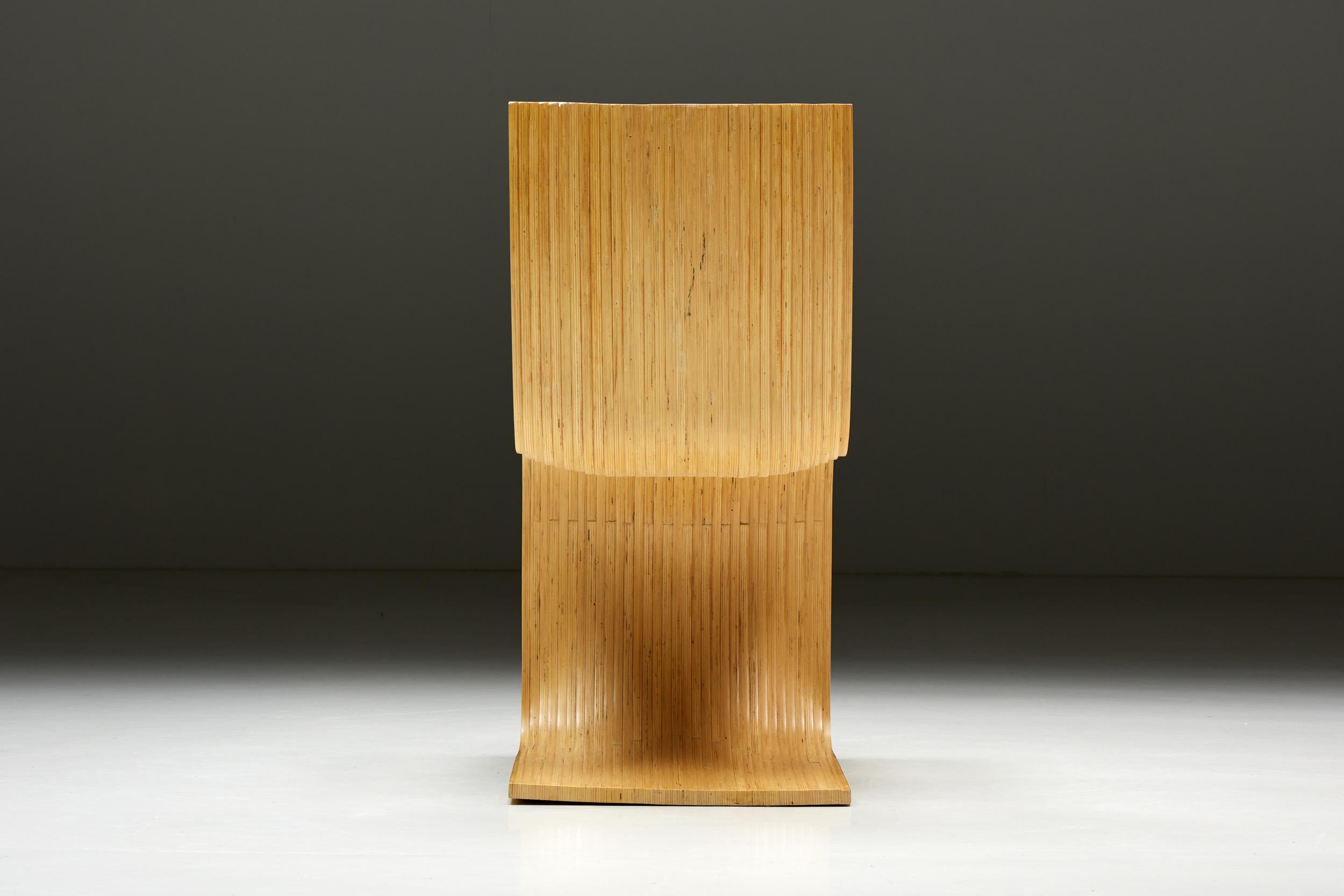 Alejandro Estrada Bamboo Dining Chairs for Piegatto, 2006 In Good Condition For Sale In Antwerp, BE