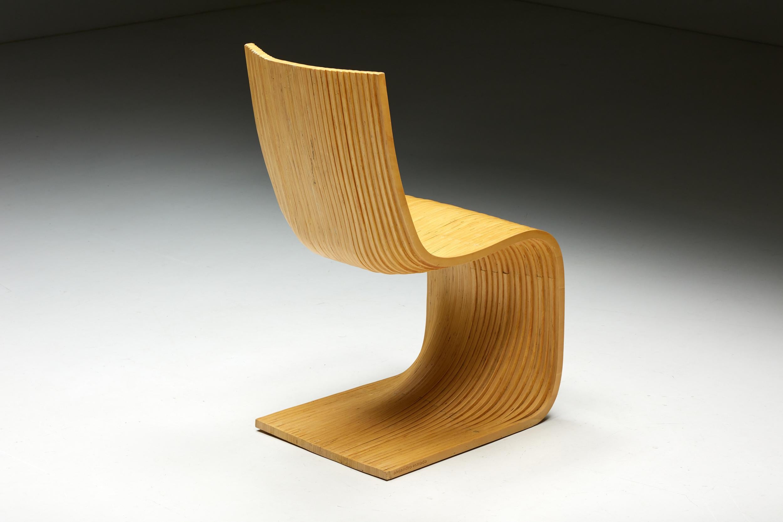 Contemporary Alejandro Estrada Bamboo Dining Chairs for Piegatto, 2006 For Sale