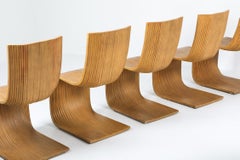 Alejandro Estrada Set of 8 Bamboo Dining Chairs for Piegatto