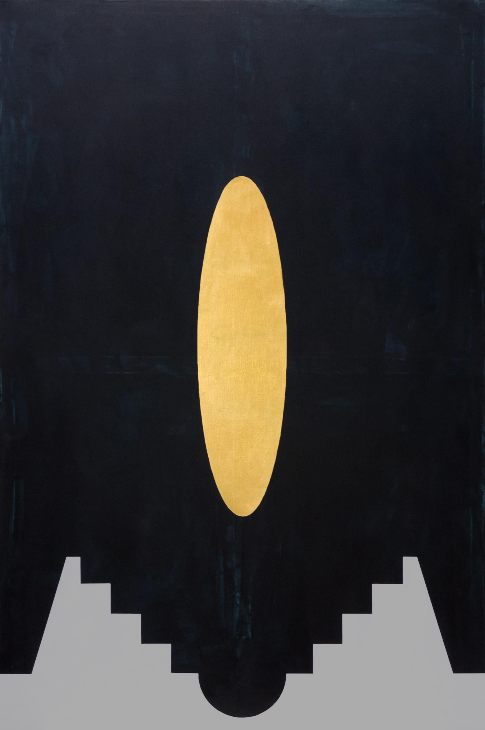 Abstract Painting Alejandro Legorreta  - El Xitle, Art contemporain, Peinture abstraite, 21ème siècle
