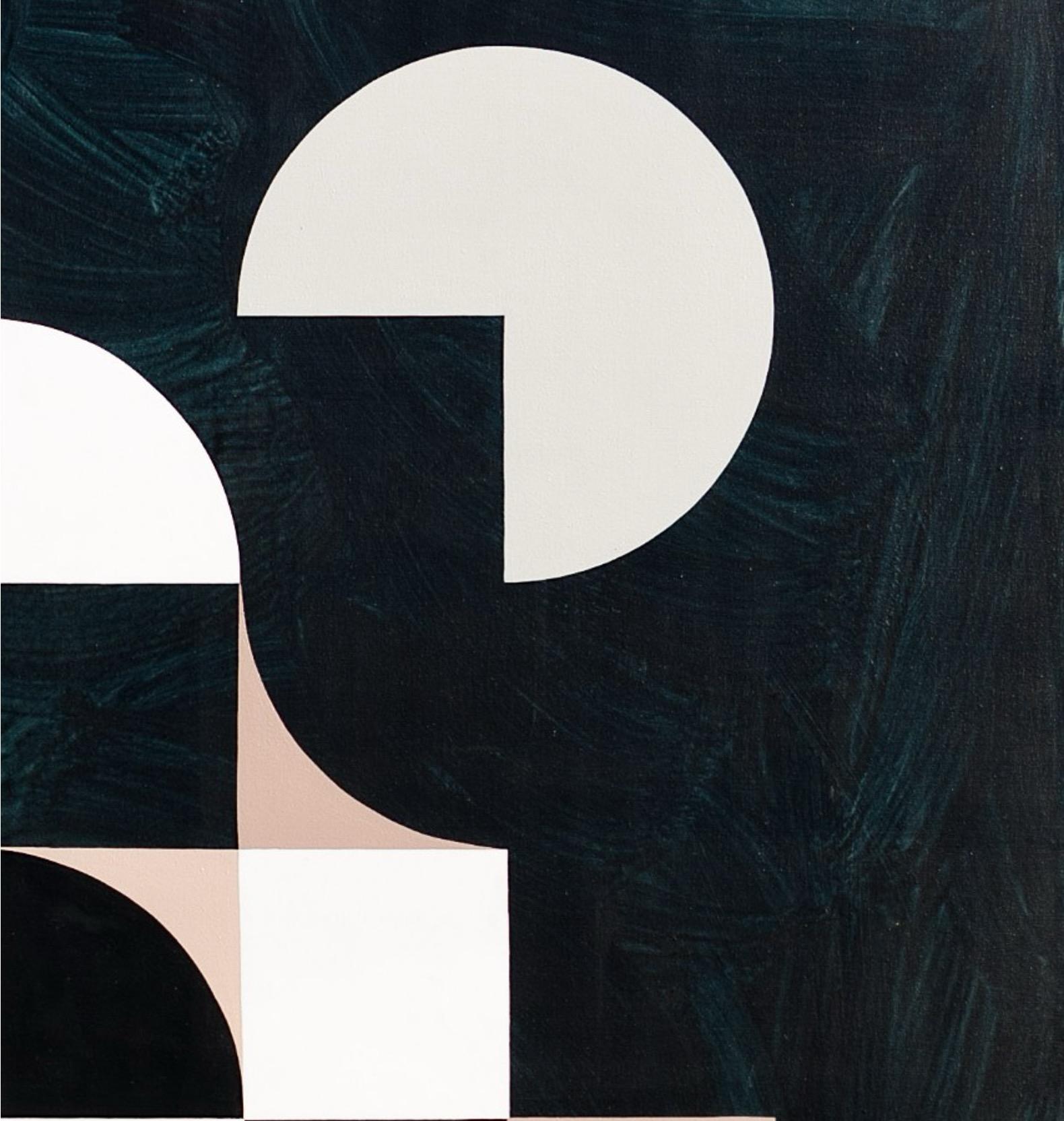 Venere, Arte contemporanea, Pittura astratta, 21° secolo - Abstract Painting Nero di Alejandro Legorreta 