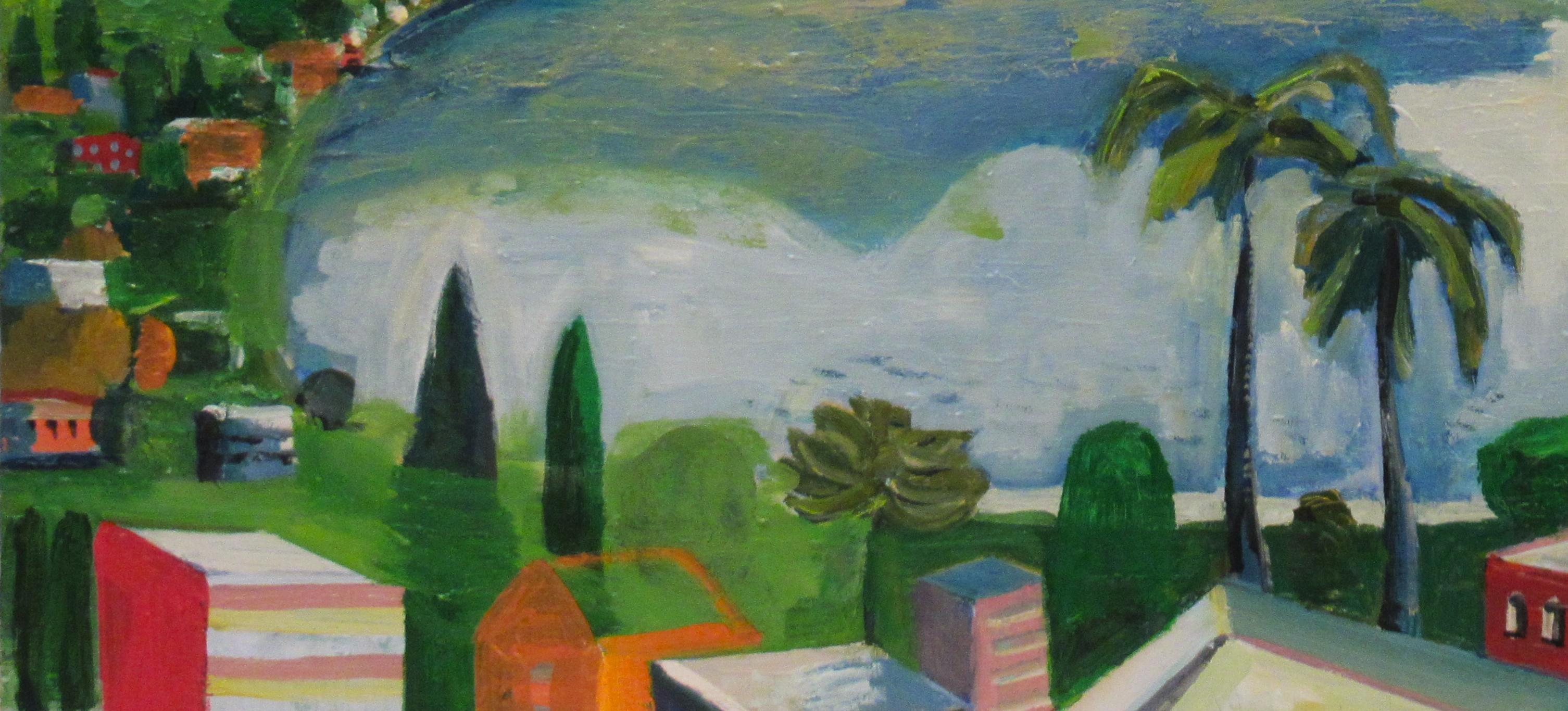 Kleine Bucht  (Post-Impressionismus), Painting, von Alejandro Rubio