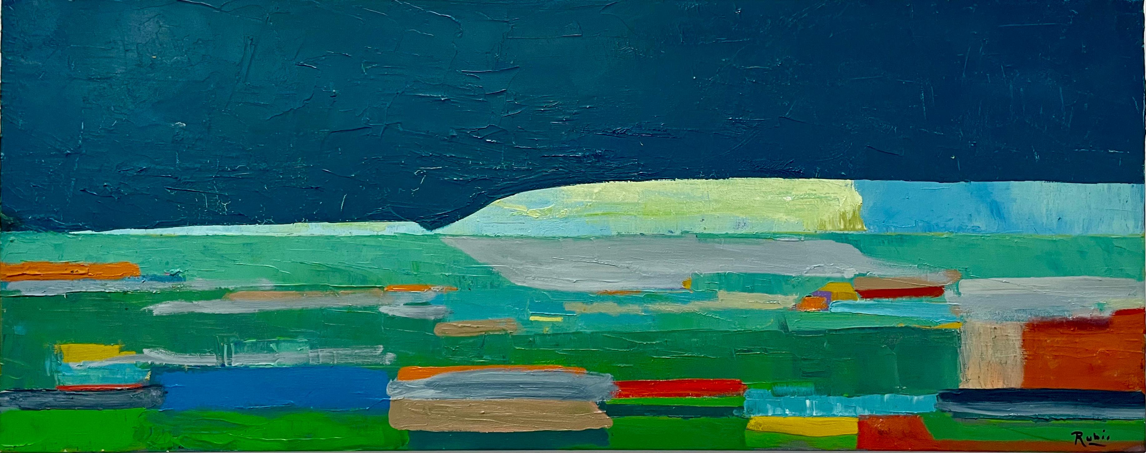 Landscape Painting Alejandro Rubio - White Hills