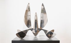 Barricada #14 aip M105 di Alejandro Vega Beuvrin - Scultura astratta, argento