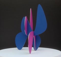 Barricada n°9 aic 3S par A. Vega Beuvrin - Sculpture en acier inoxydable peint