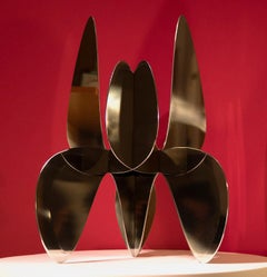 Barricada #9 aip M2 by A. Vega Beuvrin - abstract sculpture, stainless steel