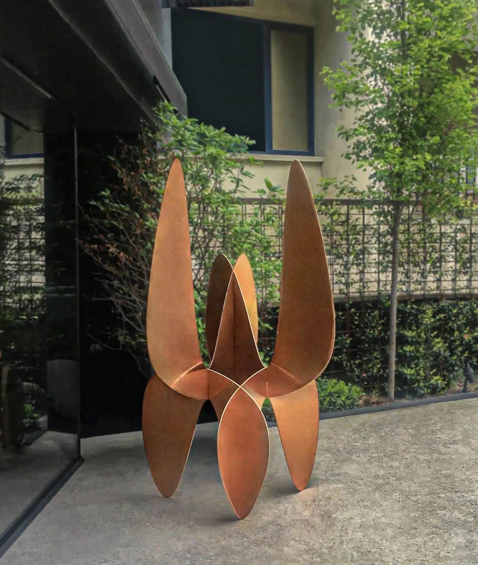 Barricada #9 b L by Alejandro Vega Beuvrin - Outdoor sculpture, organic forms