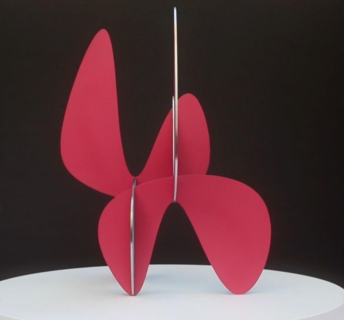 Barricada #9aic 3S by Alejandro Vega Beuvrin - Painted stainless steel sculpture For Sale 3