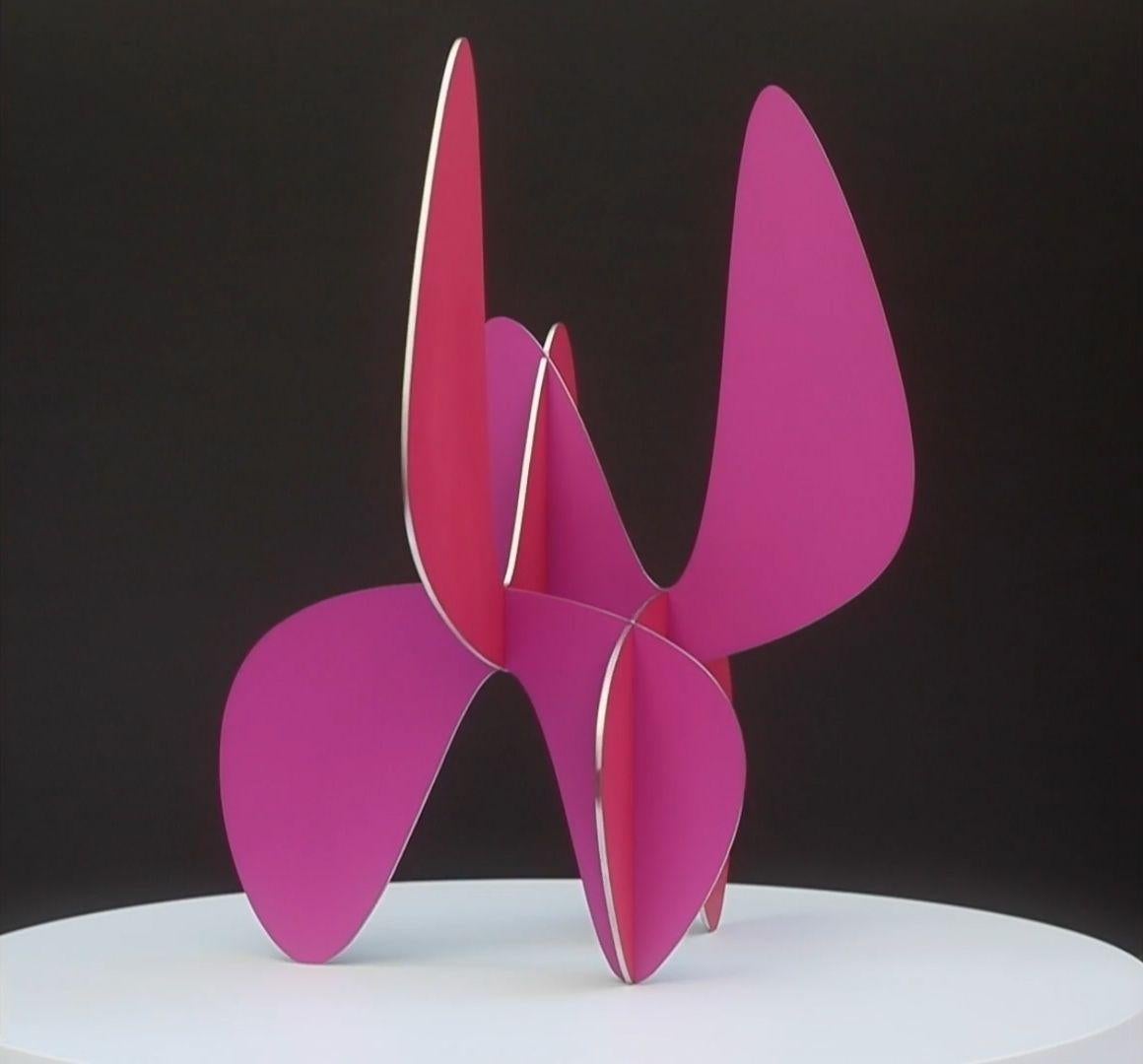 Barricada #9aic 3S by Alejandro Vega Beuvrin - Painted stainless steel sculpture For Sale 4