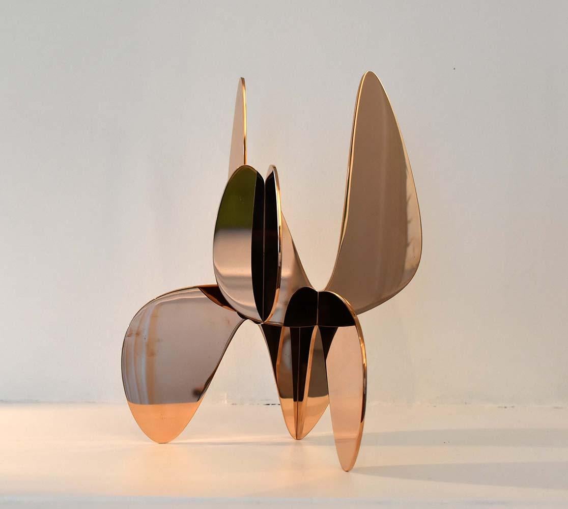 Barricada #9 bp S30 is a polished bronze sculpture by contemporary artist Alejandro Vega Beuvrin, dimensions are 30 × 22 × 14 cm (11.8 × 8.7 × 5.5 in). 
The sculpture is signed and numbered, it is part of a limited edition of 8 editions + 4 artist’s