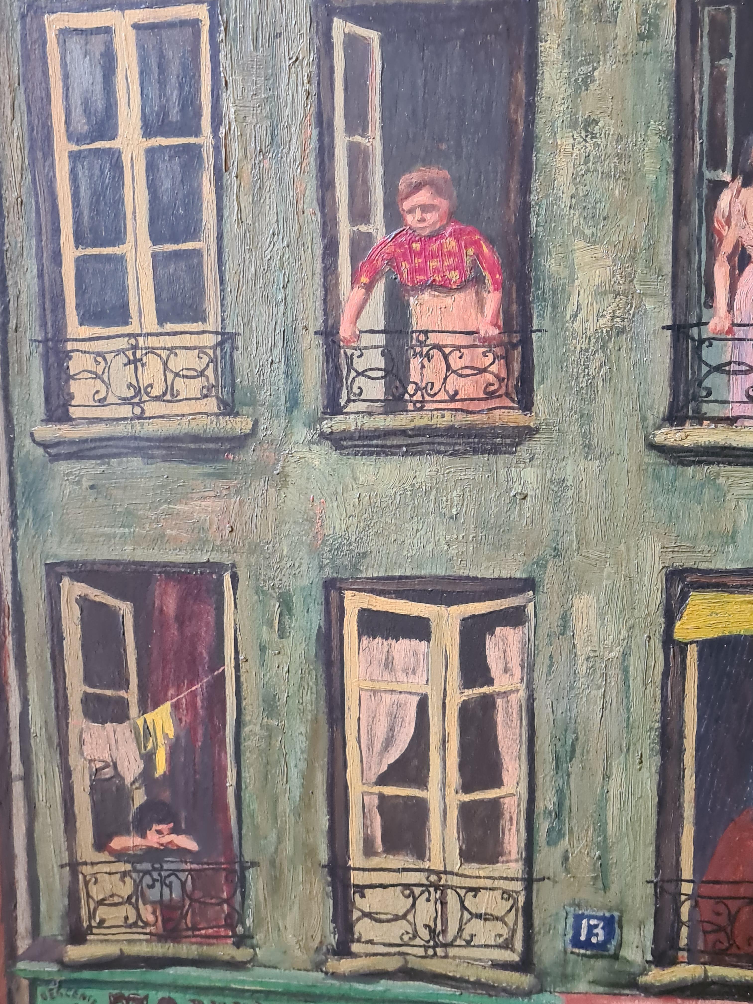 Rue des Anglais, Grande, Importante, Mediados de siglo, Posguerra, Paisaje urbano parisino 1