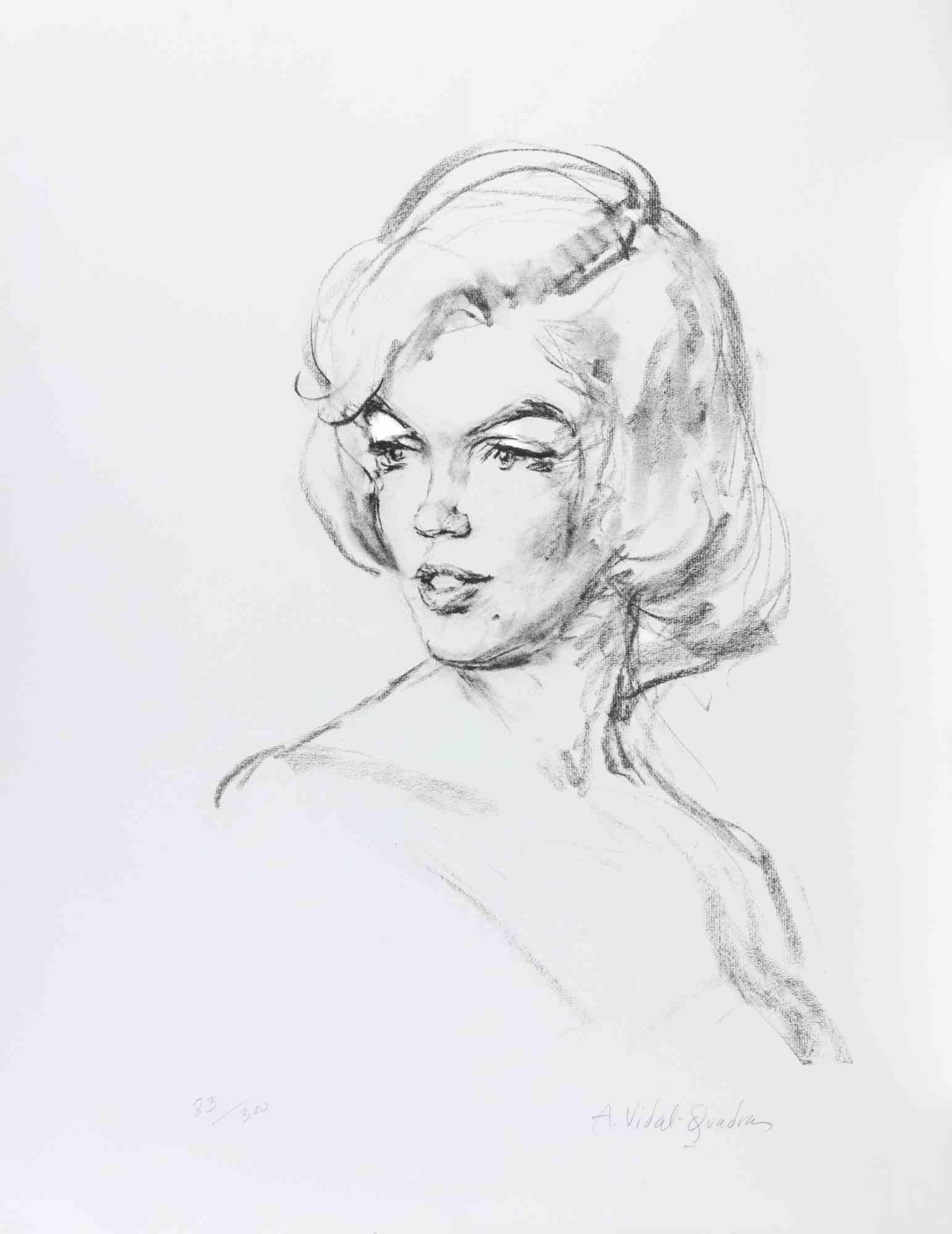 Just Marilyn - Lithograph by Alejo Vidal-Quadras - 1960s