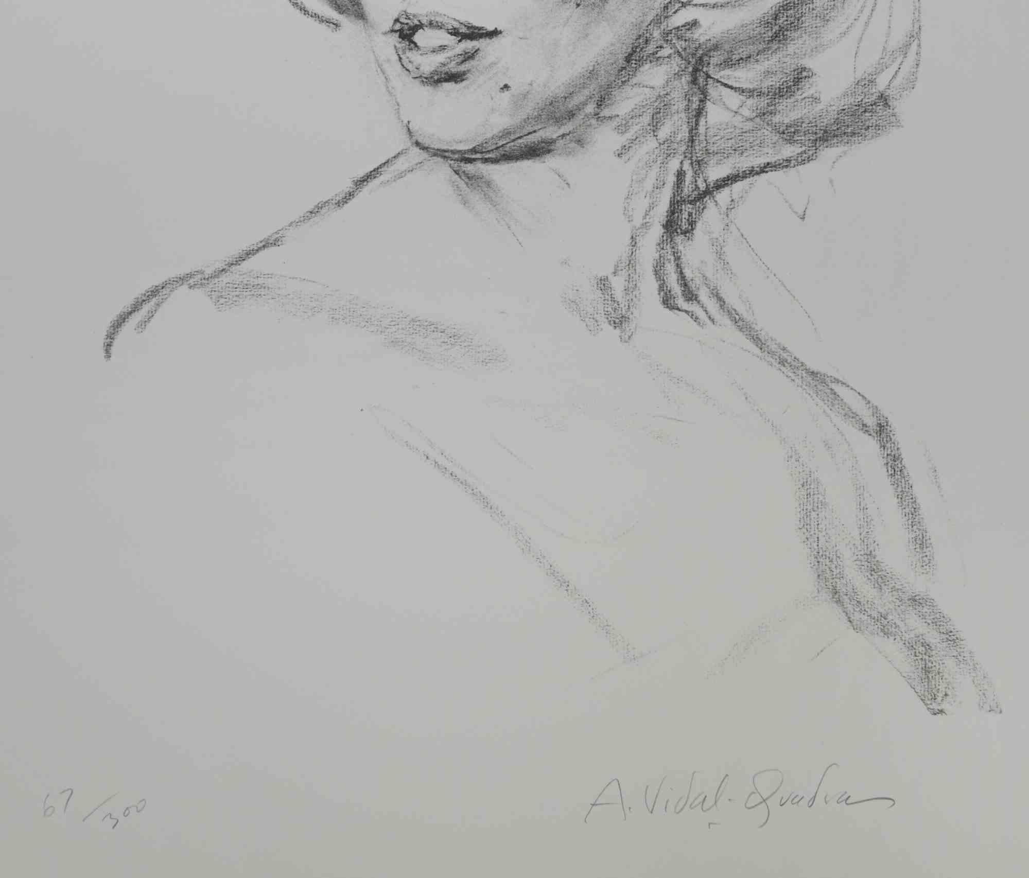 Just Marilyn - Lithograph by Alejo Vidal-Quadras - Mid-20th Century For Sale 1