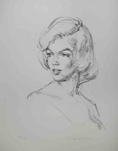 Just Marilyn - Litografia di Alejo Vidal-Quadras - Metà del XX secolo