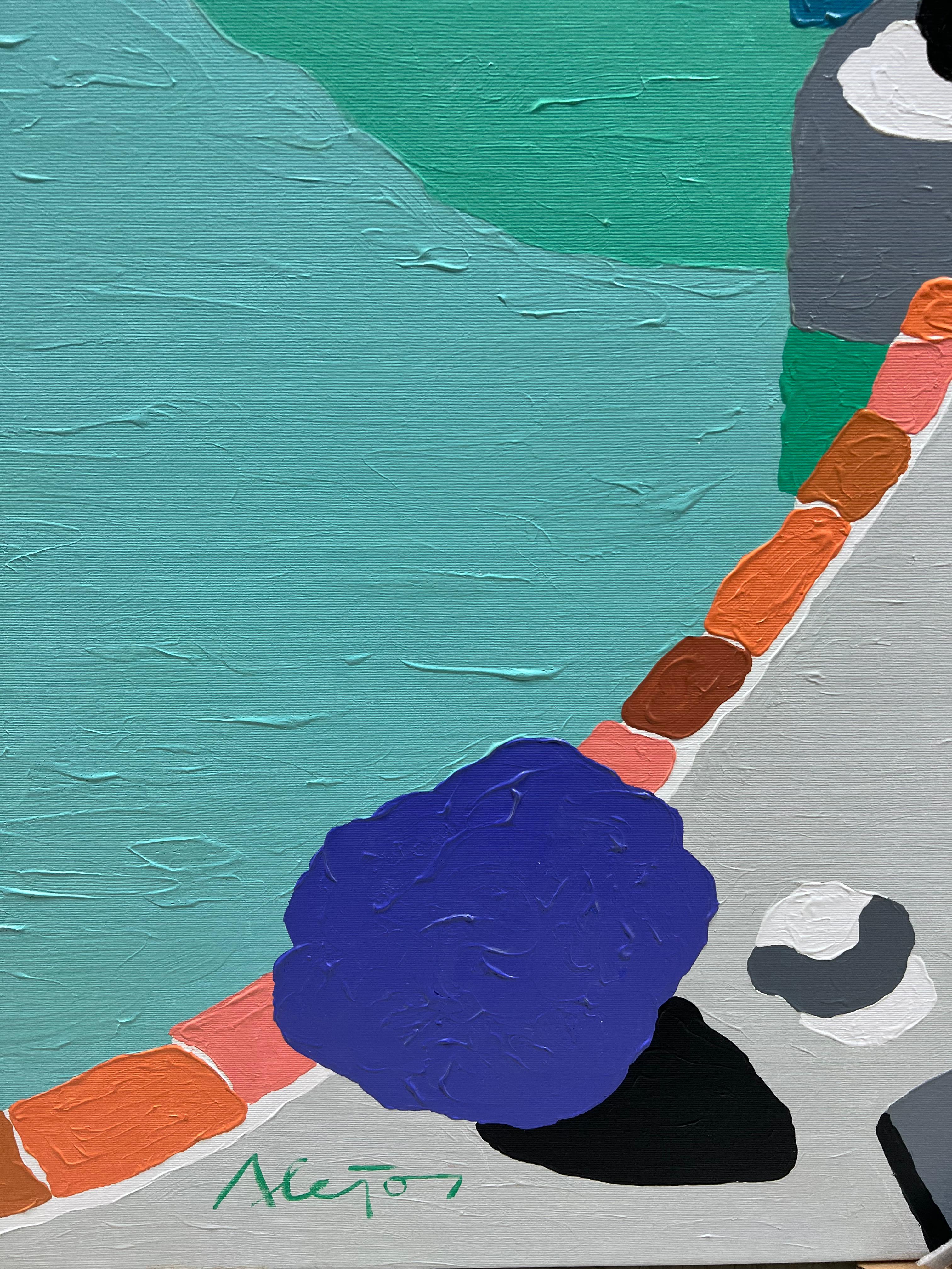 Between Two Waters - Pop Art Painting by Alejos Lorenzo