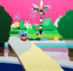 Paradise Garden: Pop Inspired Landscape Painting