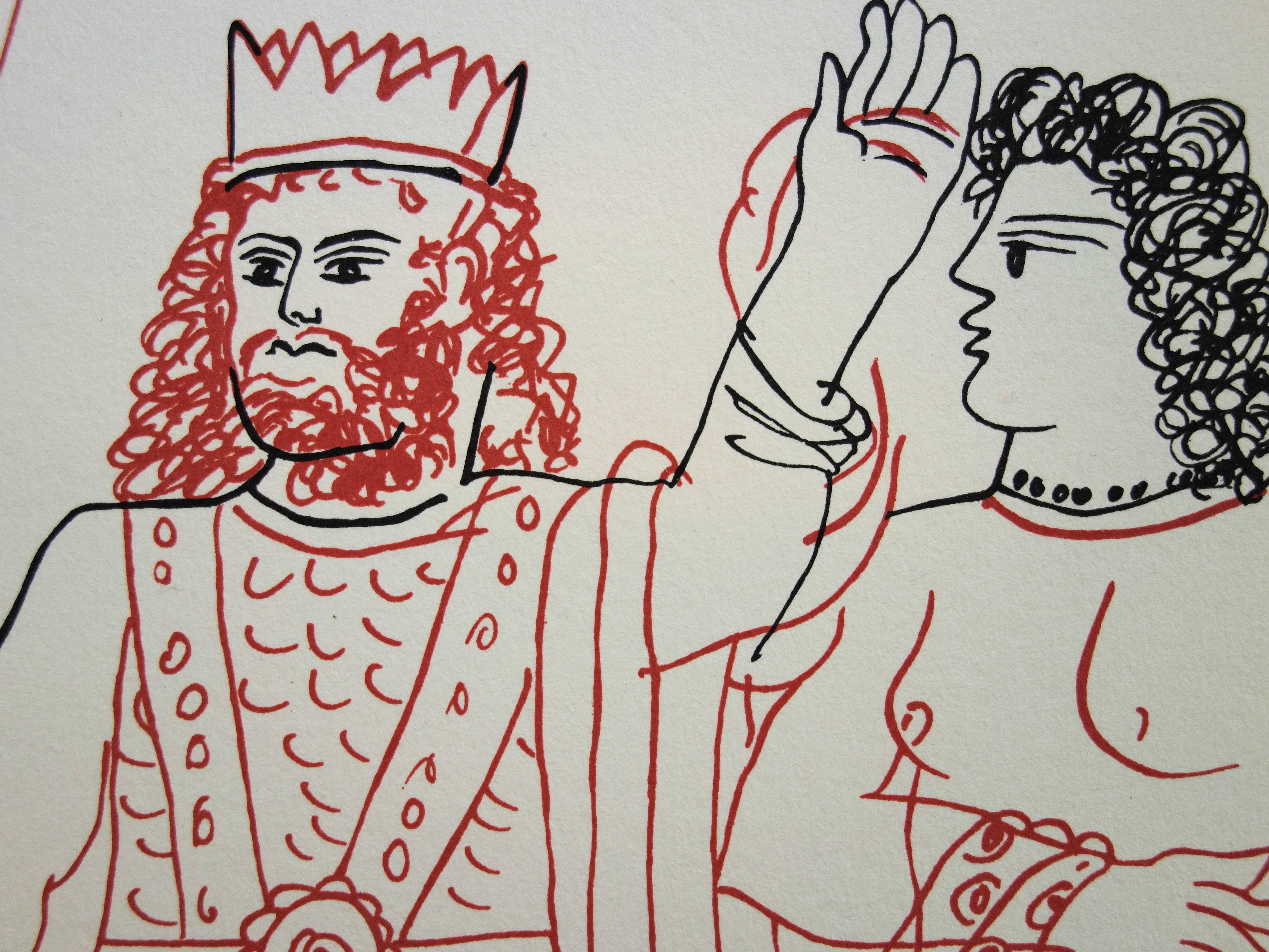 Mythology : King and Andromaque - Original handsigned lithograph /99ex 1